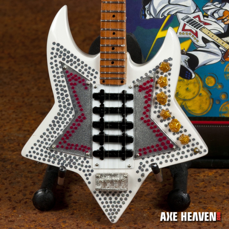 Bootsy Collins “Space Bass” Mini Guitar by AXE HEAVEN® - Stand Included
