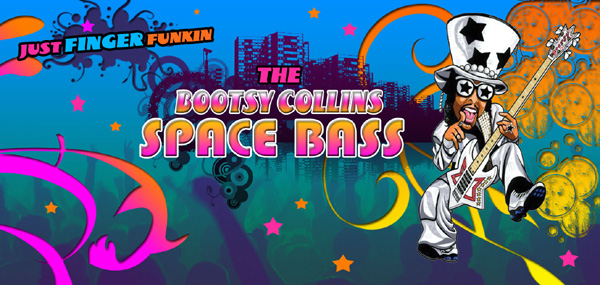 Bootsy Collin "Space Bass" Miniature Replica Guitar by AXE HEAVEN®