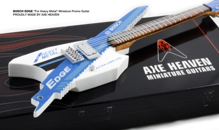Bosch EDGE Custom-Made Promo Miniature Guitar by AXE HEAVEN®