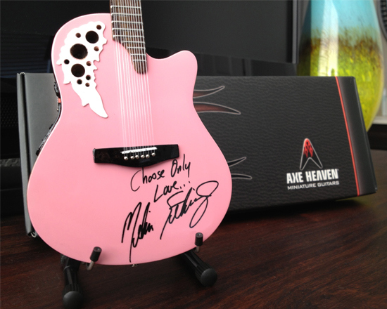 Melissa Etheridge Custom Miniature Adamas Signature Ovation Guitar by AXE HEAVEN®