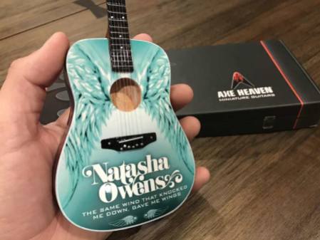 Natasha Owens Promo Mini Guitar Close-up