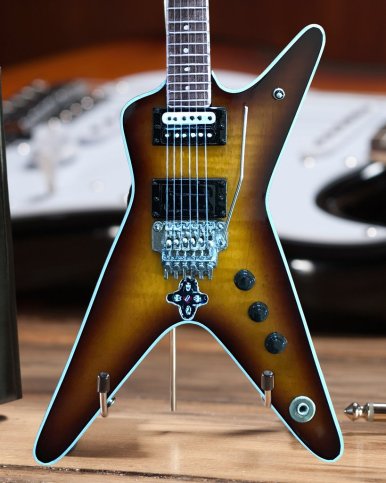 Licensed Dean Dimebag FBD Tribute ML Mini Guitar Model (Close-up) - Far Beyond Driven - by AXE HEAVEN®