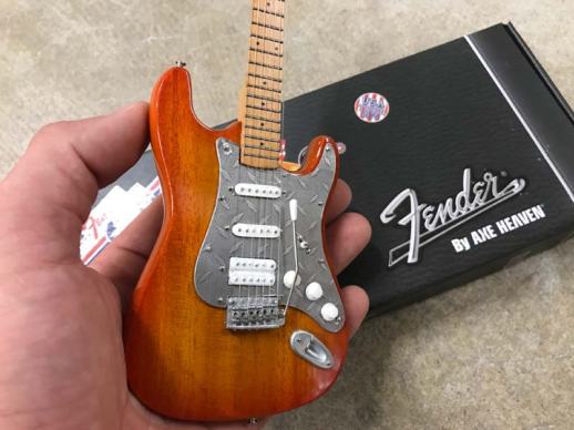 Natural Finish Custom Fender™ Strat™ with Metal Pickguard on Fender™ by AXE HEAVEN® Gift Box