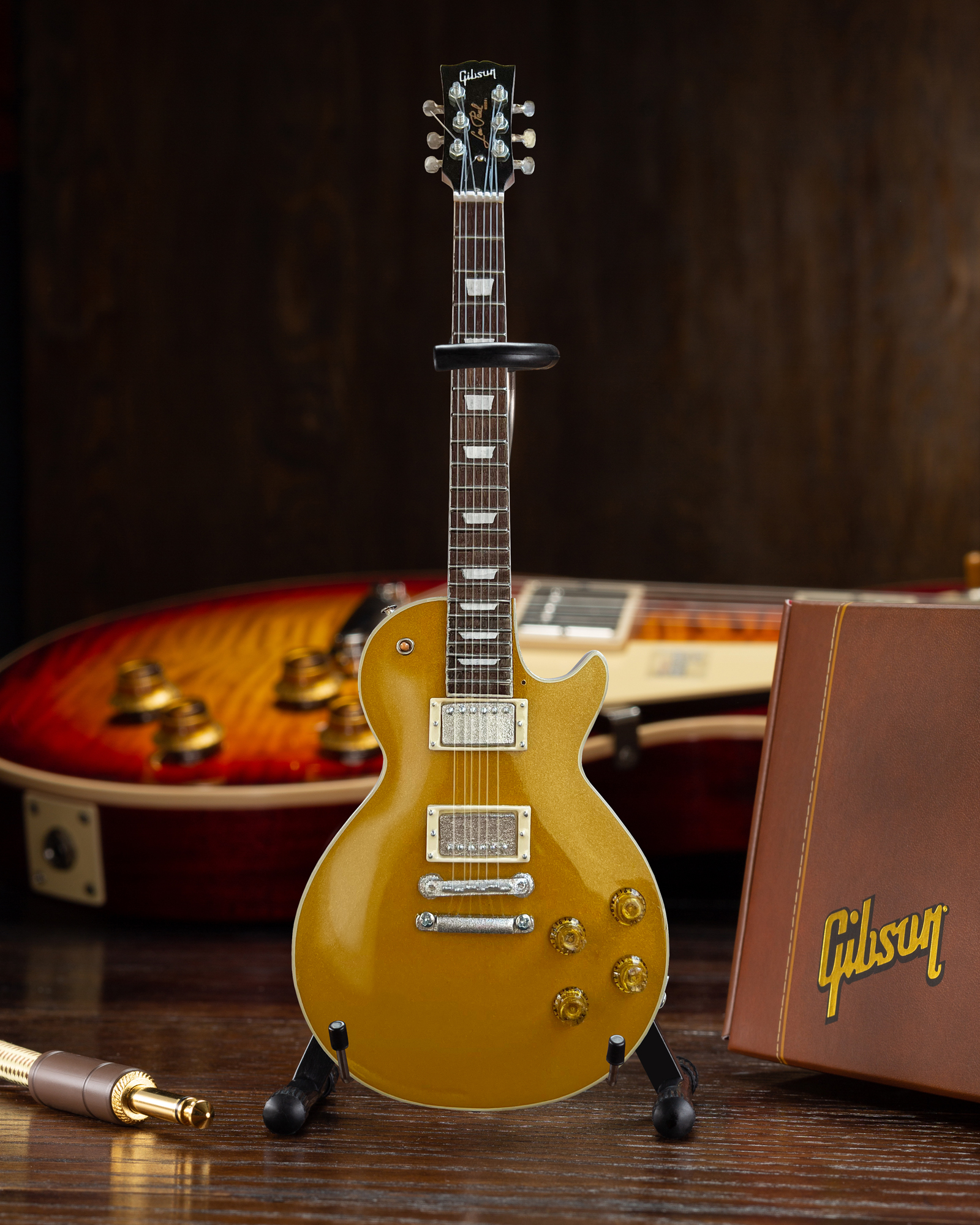 Duane Allman 1957 Gibson™ Les Paul™ Goldtop Mini Guitar Replica by AXE HEAVEN®